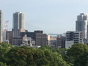 福岡城跡天守台の一日