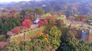 九州大分 岡城の紅葉 2017 本丸 二の丸 三の丸 西の丸の紅葉 ドローン撮影 （写真 動画） 20171109