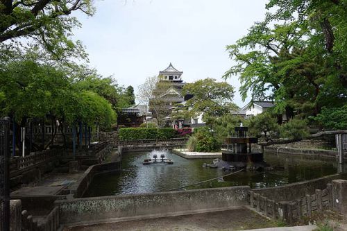 現在は未だ復建されていない萩城がモデルになっております「中津城」（大分中津）模擬天守