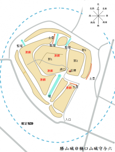 勝山城　山梨県甲府市