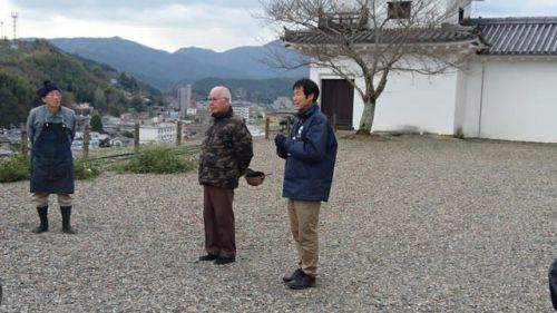 大洲城すす払い