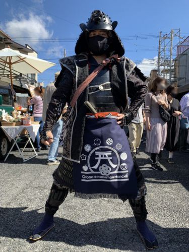忍城成田軍「行田はちまんマルシェ」に出陣！丹波