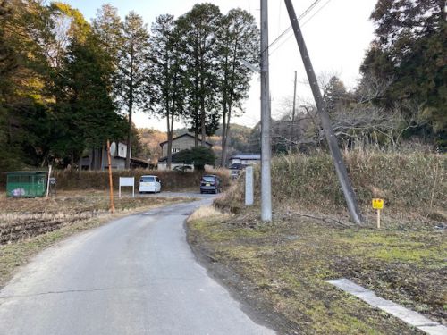 坂尾の土塁　茨城県笠間市