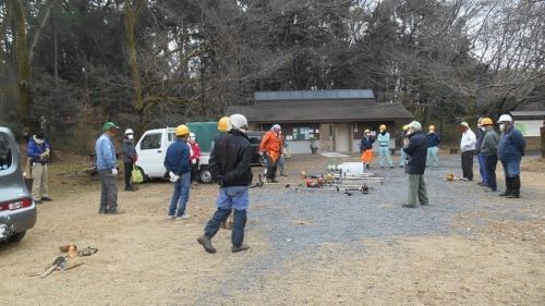 滝山城跡 景観維持･回復活動「森林浴で免疫力アップ」 2021/1/17
