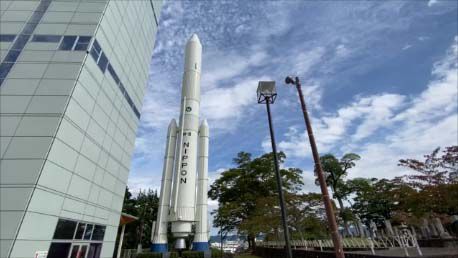 【スズキエブリイ車中泊】実物大のH2ロケットが展示されています：入場無料「コスモハウス」道の駅「かくだ」で車中泊（宮城角田）