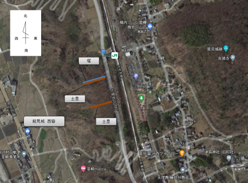 能見城　西砦（西郭）　山梨県韮崎市